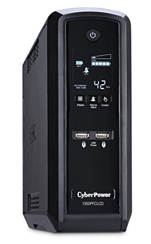 Product Cover CyberPower CP1350PFCLCD PFC Sinewave UPS System, 1350VA/810W, 10 Outlets, AVR, Mini-Tower