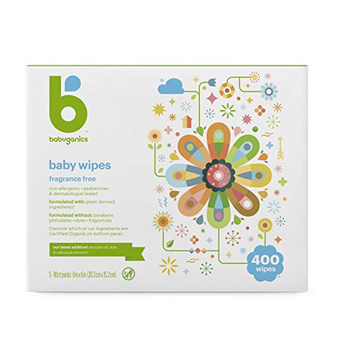 Product Cover Babyganics Baby Wipes, Unscented, 100 Ct, 4 Pack, Packaging May Vary