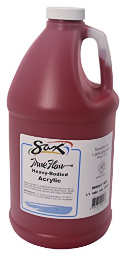 Product Cover Sax True Flow Heavy Body Acrylic Paint, 1/2 Gallon, Bright Red