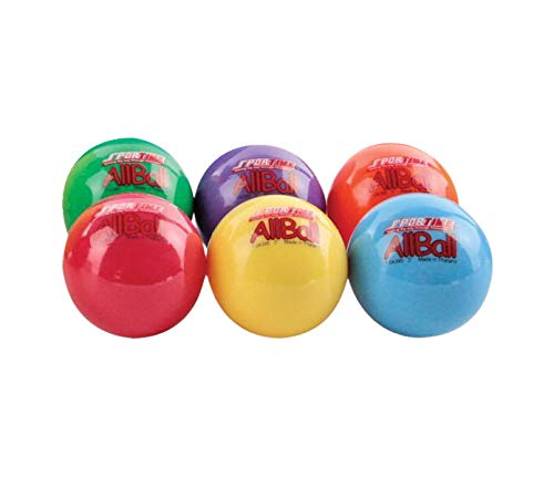 Product Cover Sportime Multi-Purpose Inflatable All-Balls, 3 Inches, Set of 6, Assorted Colors - 020500