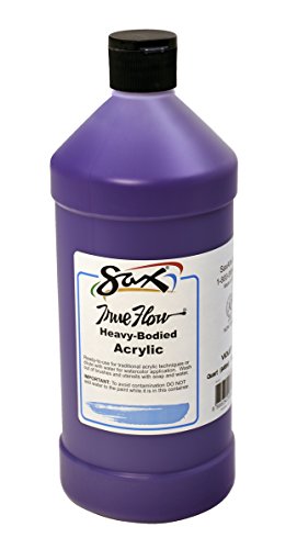 Product Cover Sax True Flow Heavy Body Acrylic Paint, 1 Quart, Violet - 409794