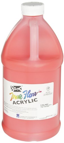 Product Cover Sax True Flow Heavy Body Acrylic Paint, 1/2 Gallon, Fire Red - 439268