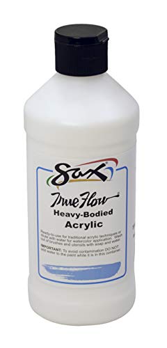 Product Cover Sax True Flow Heavy Body Acrylic Paint, 1 Pint, Titanium White - 1572472