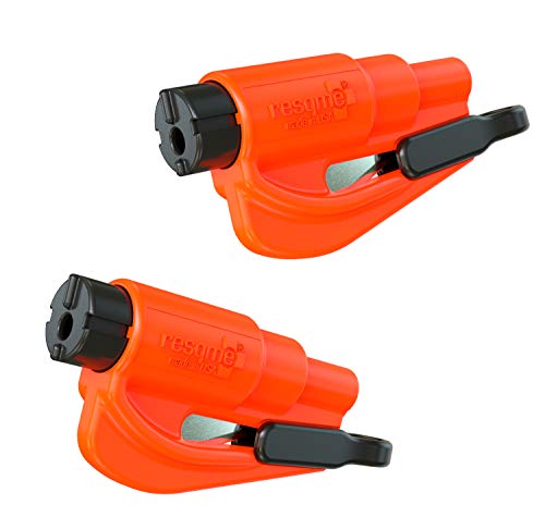 Product Cover resqme The Original Keychain Car Escape Tool, Made in USA (Orange) - Pack of 2