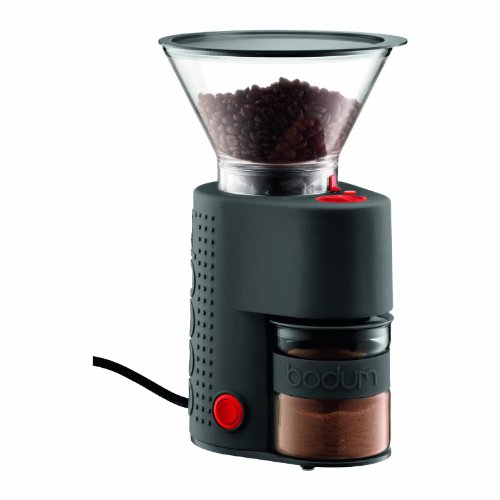 Product Cover Bodum Bistro Burr Grinder, Electronic Coffee Grinder with Continuously Adjustable Grind, Black