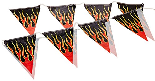 Product Cover Flame Pennant Banner Party Accessory (1 count) (1/Pkg)