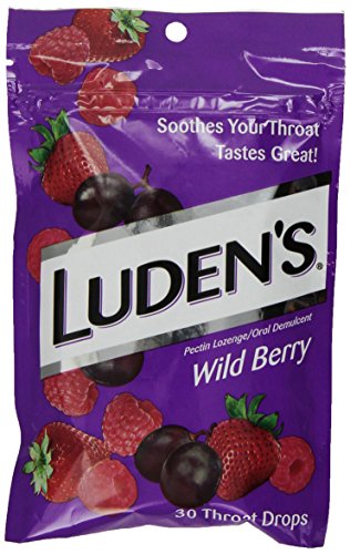 Product Cover Luden's Wild Berry Cough Throat Drops | Pectin Lozenge/Oral Demulcent | 30-Count per pack | 1-Pack