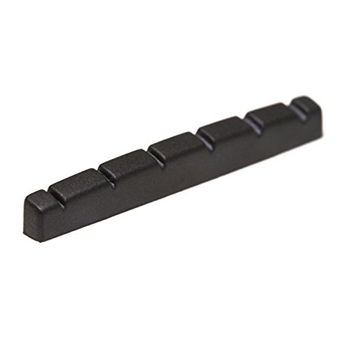 Product Cover Graph Tech PT-5042-00: Black TUSQ XL 42 MM Pre-Slotted Self-Lubricating Fender Style, Flat Bottom Strat Guitar Nut