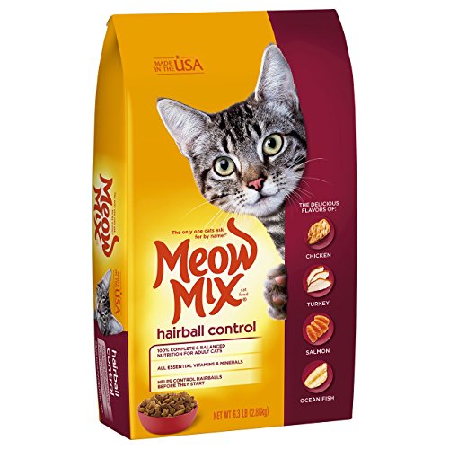Product Cover Meow Mix Hairball Control Dry Cat Food, 6.3-Pound