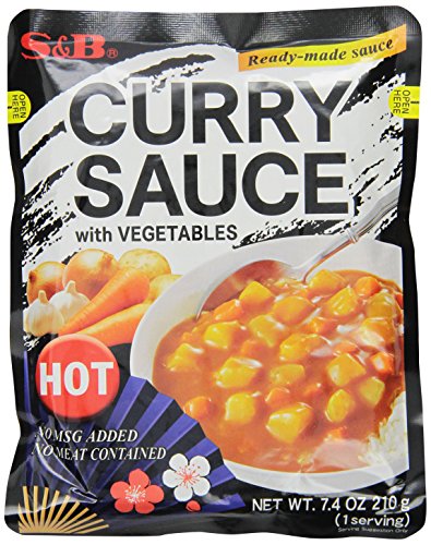 Product Cover S&B Curry Sauce with Vegetables Hot, 7.4-Ounce (Pack of 10)