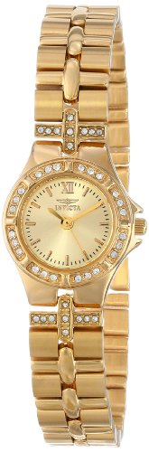 Product Cover Invicta Women's 0134 Wildflower Collection 18k Gold-Plated Crystal Accented Watch