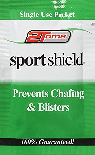 Product Cover 2Toms SportShield - Anti-Chafe and Blister Prevention for Your Body, Sweatproof and Waterproof, Prevent Skin Irritation from Chafing, Single Use Towelettes (10-Pack)