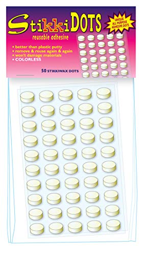 Product Cover Stikkiworks 02100 StikkiDOTS Colorless Non-Damaging Non-Toxic Reusable Adhesive Ruler (Pack of 100)
