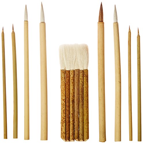 Product Cover School Specialty Oriental Decorative Brush Set, Assorted Sizes, Set of 9 - 461000