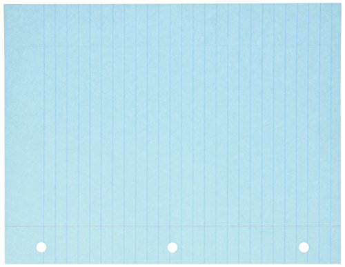 Product Cover School Smart 3-Hole Punched Filler Paper, 8-1/2 x 11 Inches, Blue, 100 Sheets