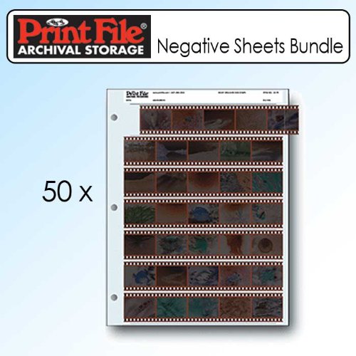 Product Cover Printfile 357B25 35mm Film Negative Storage Sheets 7 Strip - 2 Packs of 25