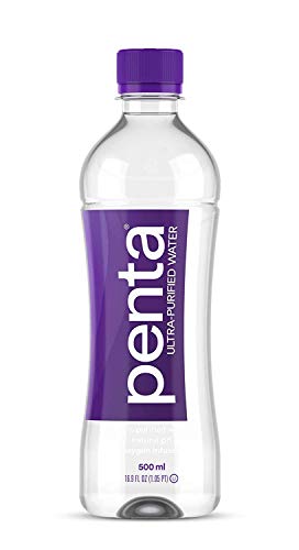 Product Cover Penta Ultra-Purified Water, 500mL (Pack of 24), Oxygen Infused Natural pH Hydration, Solar-Powered 13 Step Purification Process