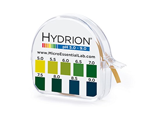 Product Cover Micro Essential Lab 95 Hydrion Short Range pH Test Paper Dispenser, 5.0 - 9.0 pH, Single Roll