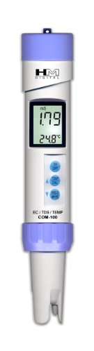 Product Cover HM Digital HMDCOM100 Waterproof EC/TDS and Amp Temperature Combo Meter, 2.1