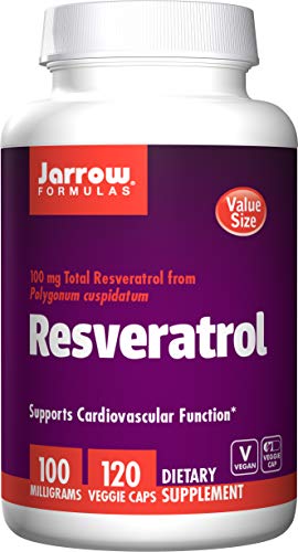 Product Cover Jarrow Formulas Resveratrol, Supports Cardiovascular Function, 100 mg, 120 Veggie Caps