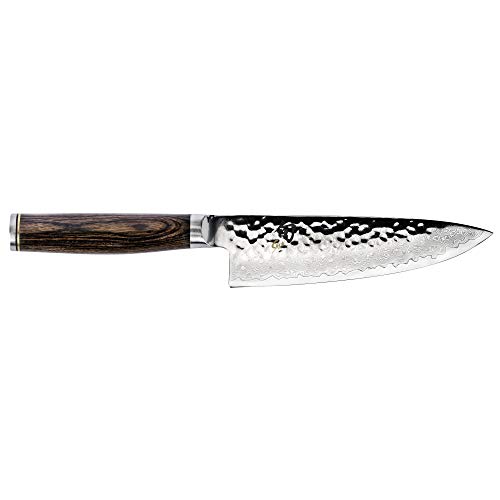 Product Cover Shun Premier Chef Knife, 6 Inch; Nimble, Lightweight Performance and Control, Use For Slicing, Dicing & Chopping, Handcrafted In Japan