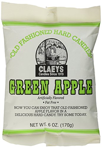 Product Cover Claey's, Old Fashioned Hard Candy Green Apple, 6 Ounce Bag