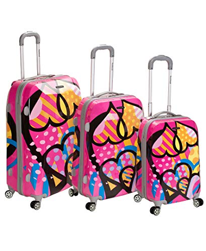Product Cover Rockland Luggage Vision Polycarbonate 3 Piece Luggage Set, Love, One Size