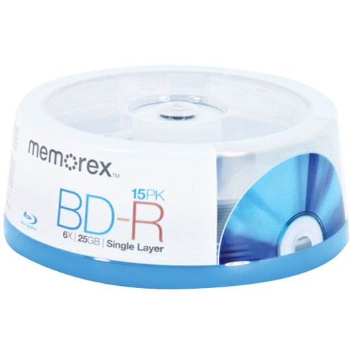 Product Cover Memorex Blu-Ray BD-R 6x 25 GB Spindle, 15 Pack