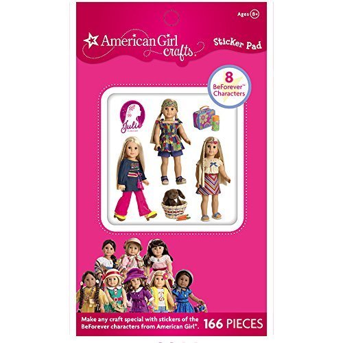 Product Cover American Girl Crafts Vintage Fashion Dolls Stickers for Girls, 170 Stickers