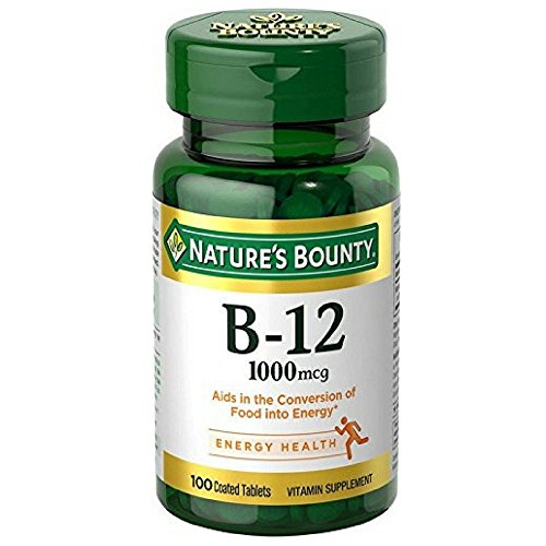 Product Cover Nature's Bounty Vitamin B12 Supplement, Supports Metabolism and Nervous System Health, 1000mcg, 100 Tablets