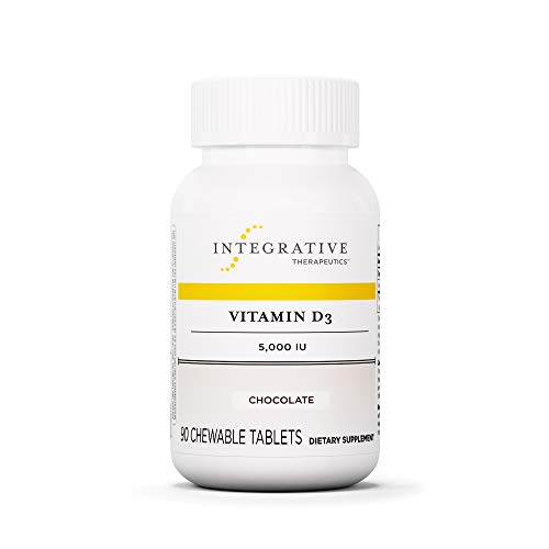 Product Cover Integrative Therapeutics - Vitamin D3 5,000 IU - Immune System and Bone Support - Chocolate Flavor - 90 Chewable Tablets