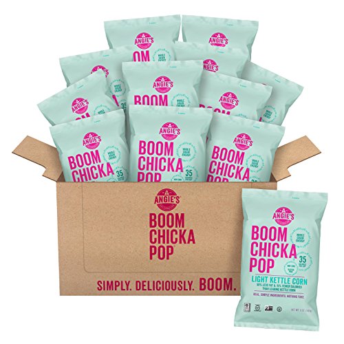 Product Cover Angie's BOOMCHICKAPOP Light Kettle Corn, 5 Ounce Bag (Pack of 12)