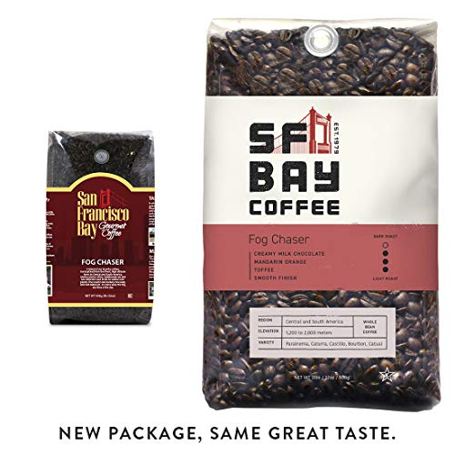 Product Cover SF Bay Coffee Fog Chaser Whole Bean 2LB (32 Ounce) Medium Dark Roast (Packaging May Vary)