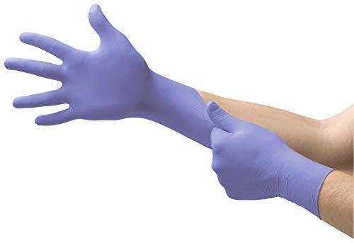 Product Cover Microflex SU-690 Disposable Nitrile Gloves, Latex-Free, Powder-Free Glove for Cleaning, Mechanics, Automotive, Industrial, or Medical applications, Violet, Size X-Large, Case of 1000 Units