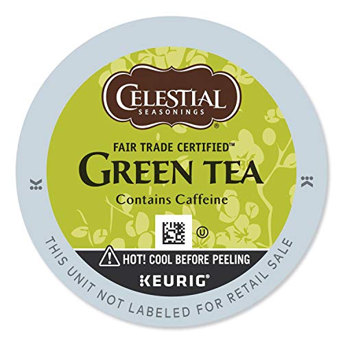 Product Cover Celestial Seasonings Authentic Green Tea, K-Cup Portion Pack for Keurig K-Cup Brewers, 24-Count