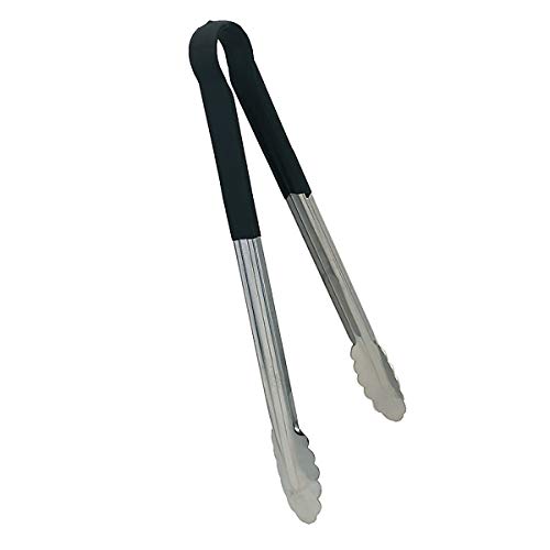 Product Cover Update International TOPP-12 Stainless Steel Black Spring Tongs 12