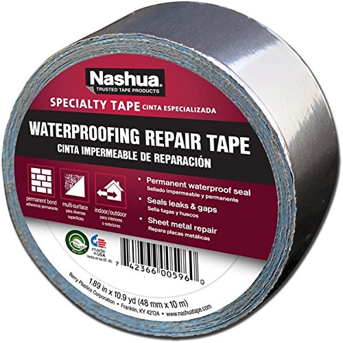 Product Cover Nashua 361-11 Foil Tape for Waterproofing Repair, 11 mil Thick, 10 m Length, 48 mm Width , Aluminum