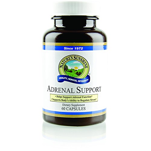 Product Cover Nature's Sunshine Adrenal Support, 60 Capsules | Stress Relief Supplement Assists The Body in Maintaining Normal Adrenal Function and Regulating Stress