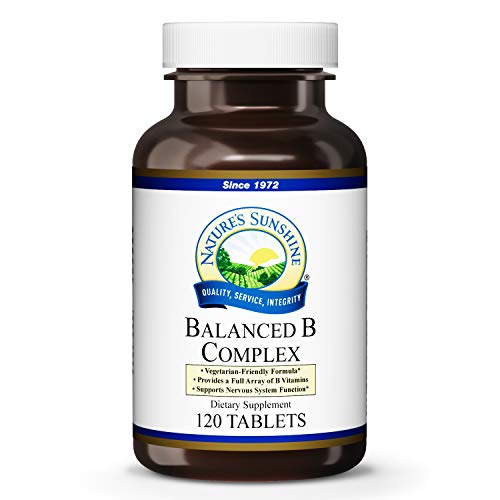 Product Cover Nature's Sunshine Balanced B Complex, 120 Tablets, B Complex Vitamins to Support Digestion and Nervous System Health with Vegetarian Formula