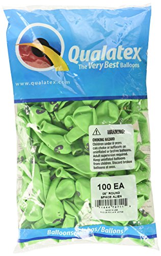 Product Cover Qualatex 79711 Space Alien - Lime Green Latex Balloons, 5