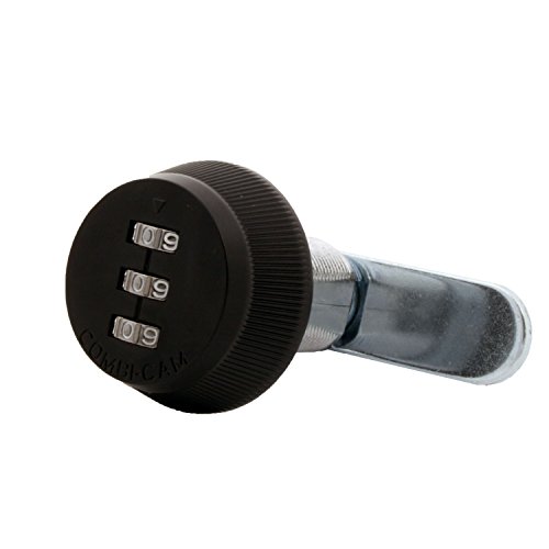 Product Cover Combi-Cam 7850R-L-Black Combination Cam Lock, 1-1/8