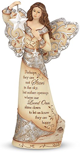 Product Cover Pavilion Gift Company Elements 9-Inch Sympathy Angel Holding Star, Stars in The Sky