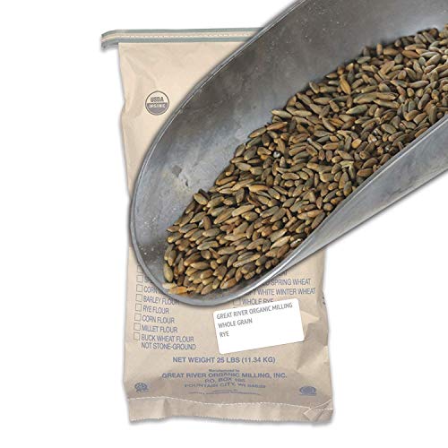 Product Cover Great River Organic Milling, Whole Grain, Rye Grain, Organic, 25-Pounds (Pack of 1)
