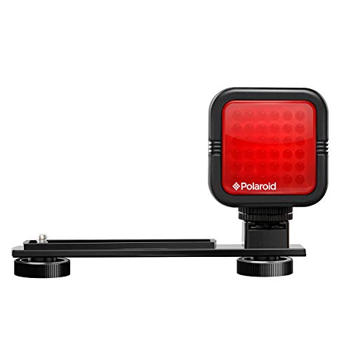Product Cover Polaroid Studio Series IR Light Bar -Rechargeable 36 IR LED Light for Use w/ All IR Compatible Cameras & Camcorders - Includes Diffuser Lens, Built-In Li-Ion Battery, Charger & Hot Shoe Mount