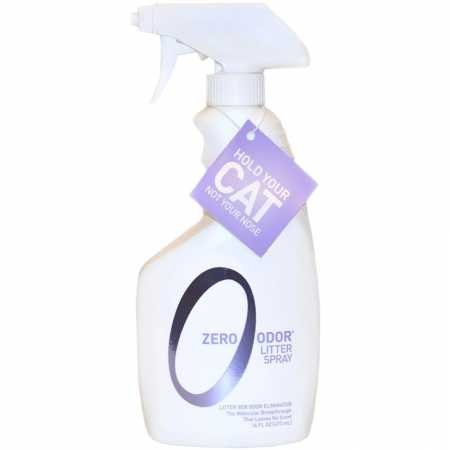Product Cover Zero Odor Litter Box Odor Eliminator, Trigger Spray, 16 ounces