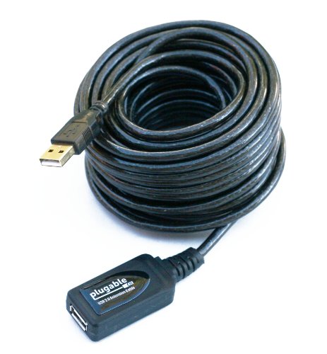 Product Cover Plugable 10 Meter (32 Foot) USB 2.0 Active Extension Cable Type A Male to A Female