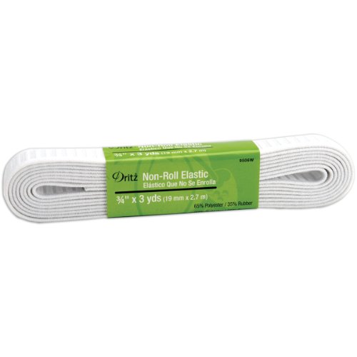 Product Cover Dritz Non-Roll Elastic 3/4''X3yd-, White