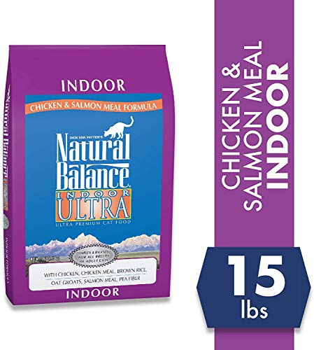 Product Cover Natural Balance Indoor Ultra Chicken Meal & Salmon Meal Formula Dry Cat Food, 15-Pound