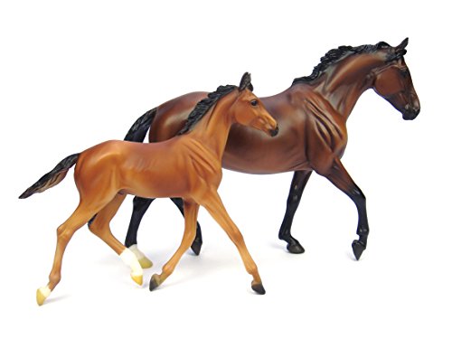 Product Cover Breyer Traditional Series GG Valentine & Heartbreaker | 2 Horse Set | Model Horse Toy |  1:9 Scale | Model #1474