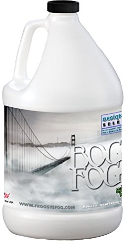 Product Cover Froggys Fog - Bog Fog - Extreme High Density Fog Fluid - Long 2 Hour Hang Time - For Halloween, Haunted Attractions, White-Out Effects - 1 Gallon